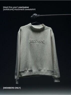solidcore solidays 2026 mockneck sweatshirt